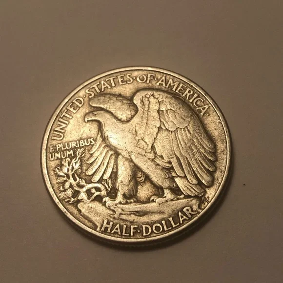 1944 Liberty Walking Half Dollar Silver Coin - Picture 3 of 5